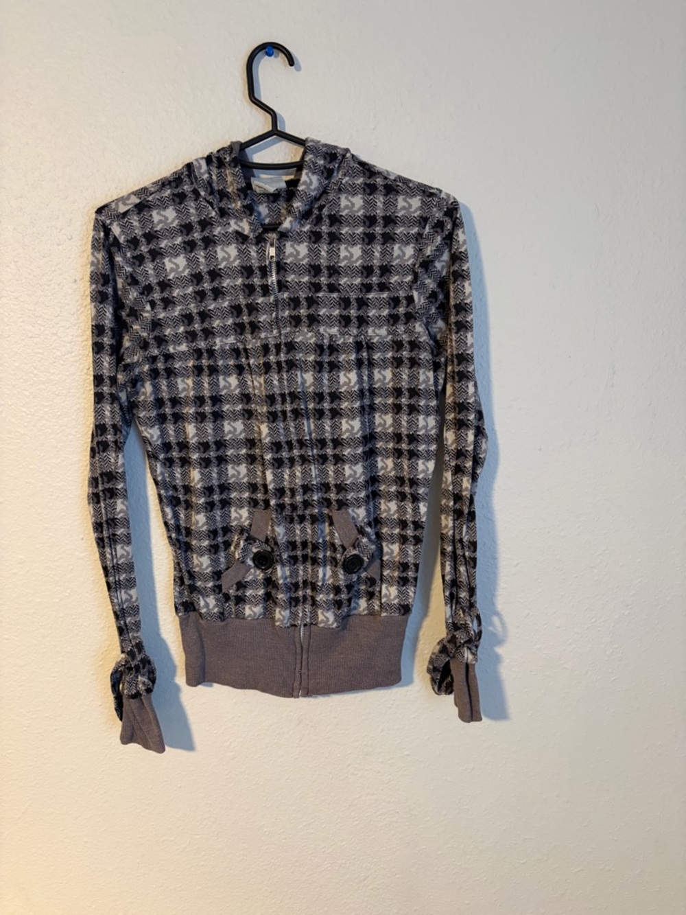 Y2K Early 2000’s Lightweight Grunge Daytrip Zip Up Hoodie